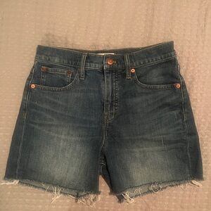 MADEWELL  HIGH RISE DENIM JEAN SHORT Size 26